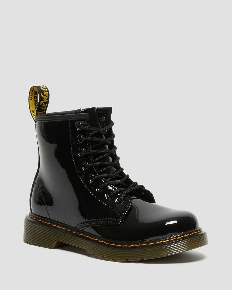 Dr Martens Junior 1460 Patent Leather Lasten Nauhasaappaat Mustat Suomi | 9872INESG