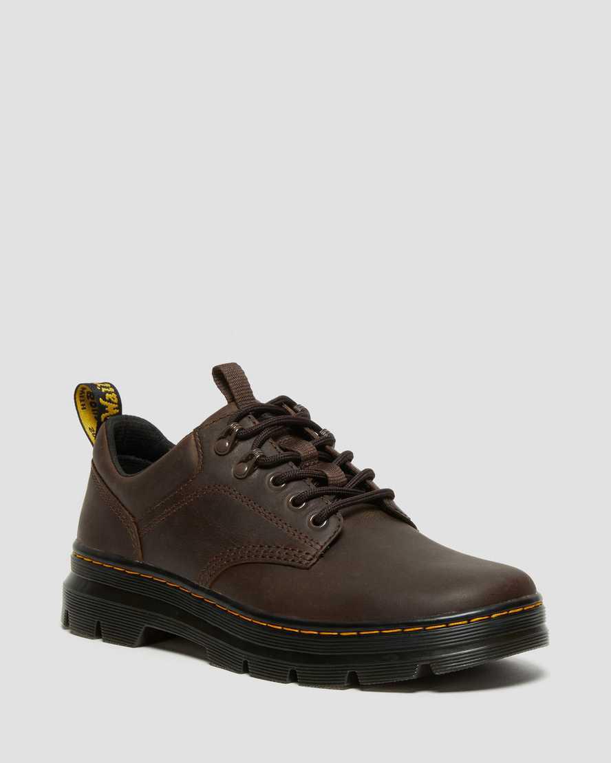 Dr Martens Reeder Crazy Horse Leather Utility Miesten Vapaa-ajan Saappaat Tummanruskea Suomi | 1260NYHBP