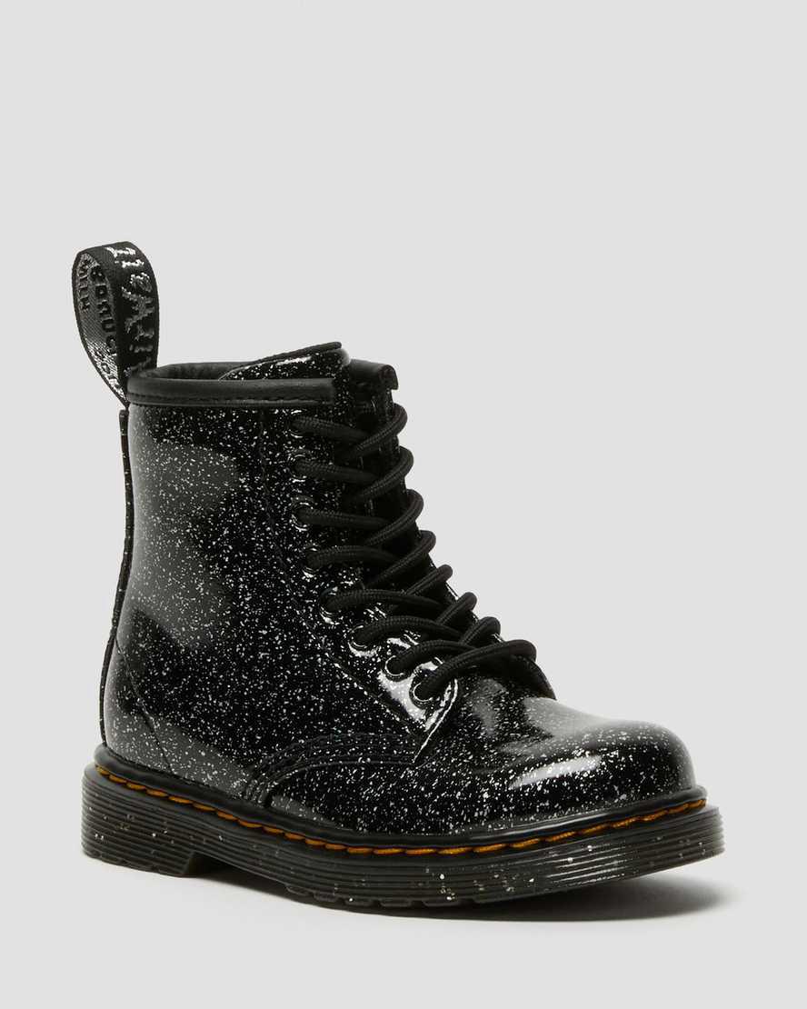 Dr Martens Toddler 1460 Glitter Lasten Nauhasaappaat Mustat Suomi | 5410XHVLA