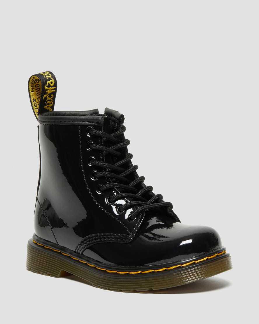 Dr Martens Toddler 1460 Patent Leather Lasten Nauhasaappaat Mustat Suomi | 2569ZGUDQ