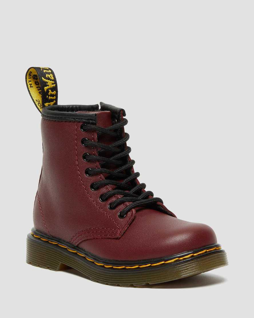 Dr Martens Toddler 1460 Softy T Leather Lasten Nauhasaappaat Punainen Suomi | 2517JCHLU