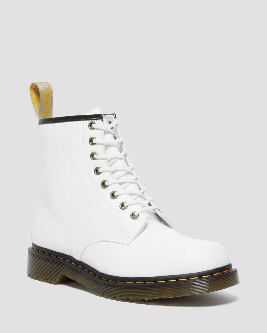 Dr Martens Vegan 1460 Kemble Lace Up Miesten Nilkkurit Valkoinen Suomi | 3217LVOBT