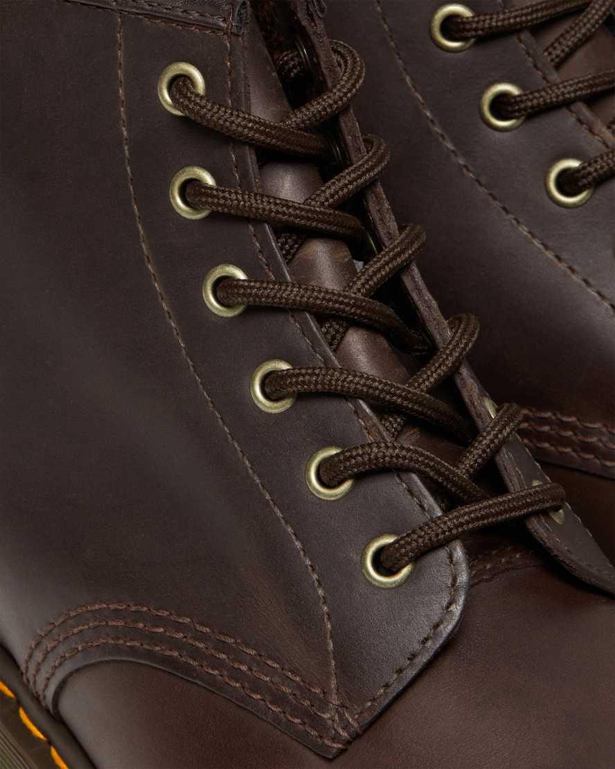 Dr Martens 101 Crazy Horse Leather Naisten Nilkkurit Tummanruskea  Suomi |  2758RAWVJ