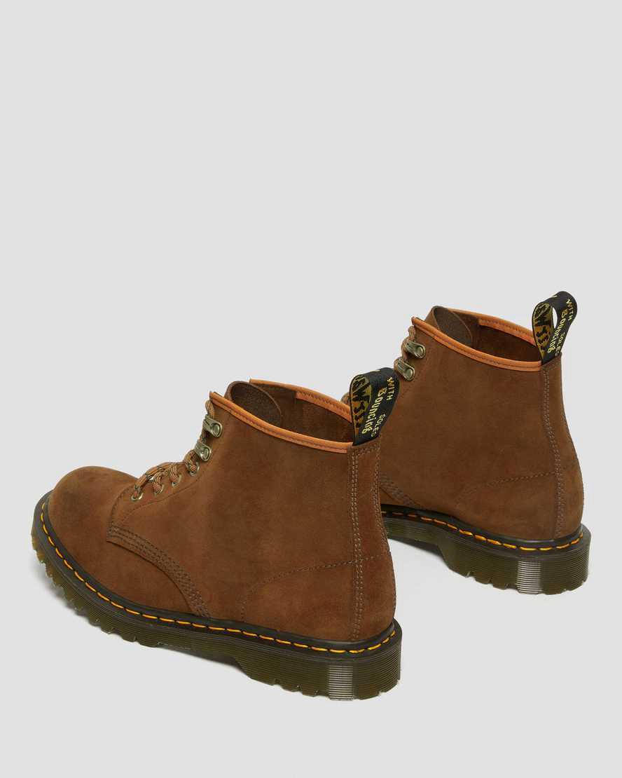 Dr Martens 101 Made in England Ben Suede Miesten Nilkkurit Ruskea  Suomi |  9502LEFQP