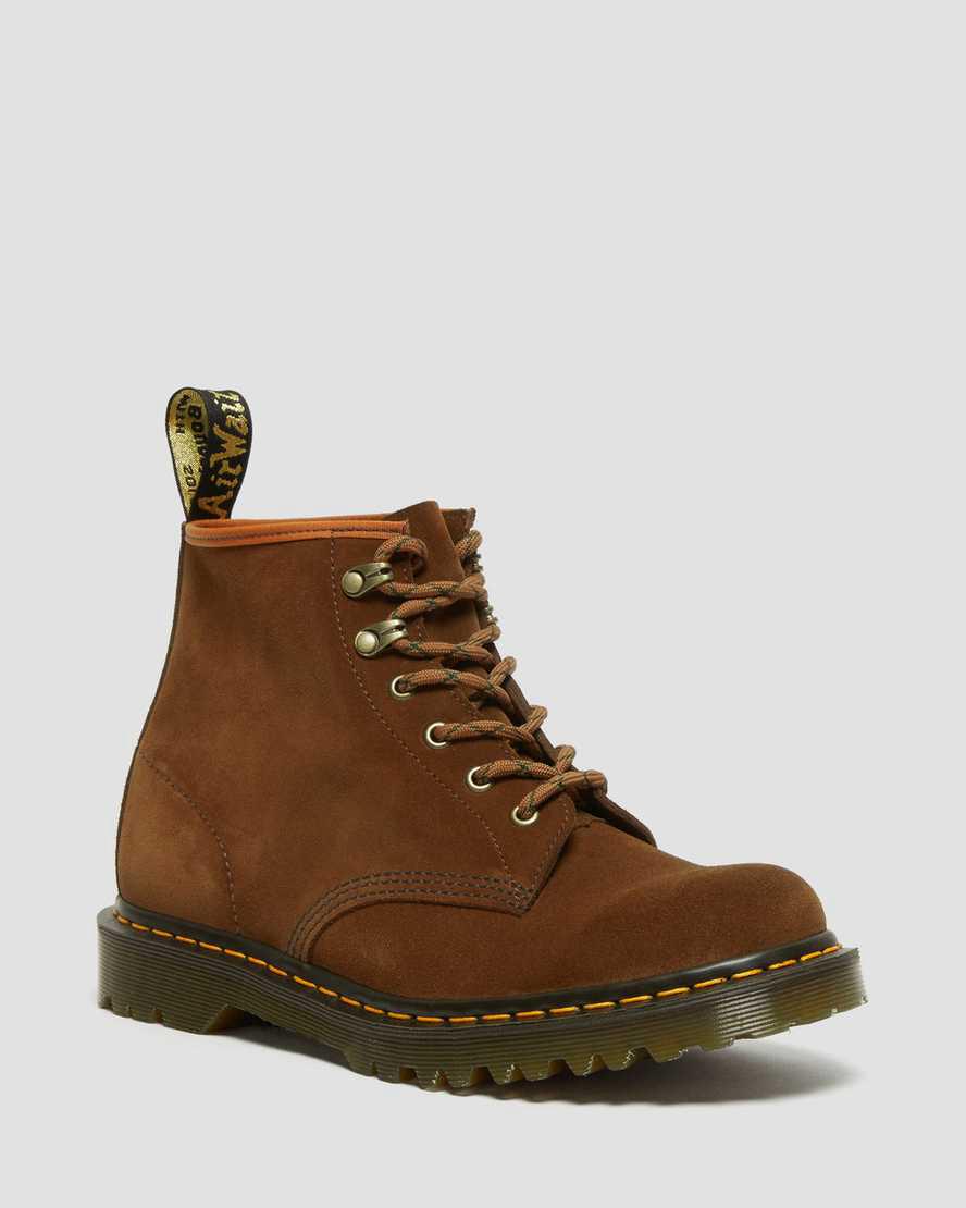 Dr Martens 101 Made in England Ben Suede Miesten Nilkkurit Ruskea  Suomi |  9502LEFQP