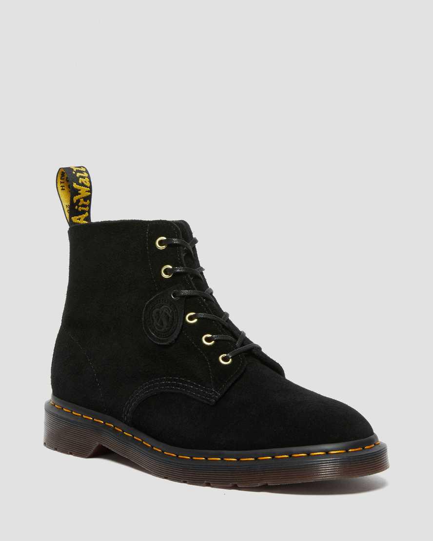 Dr Martens 101 Suede Miesten Nilkkurit Mustat  Suomi |  5194RNHXZ