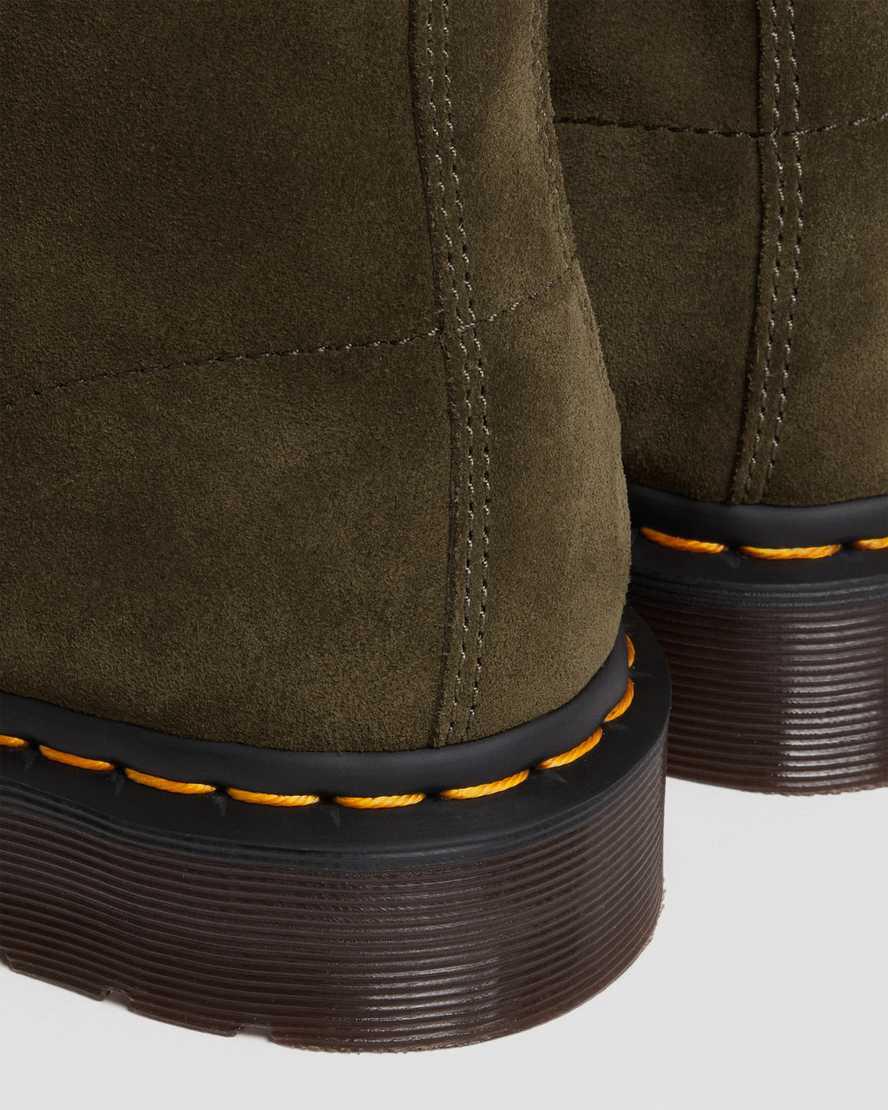 Dr Martens 101 Suede Miesten Nilkkurit Oliivinvihreä  Suomi |  2359BHKSM