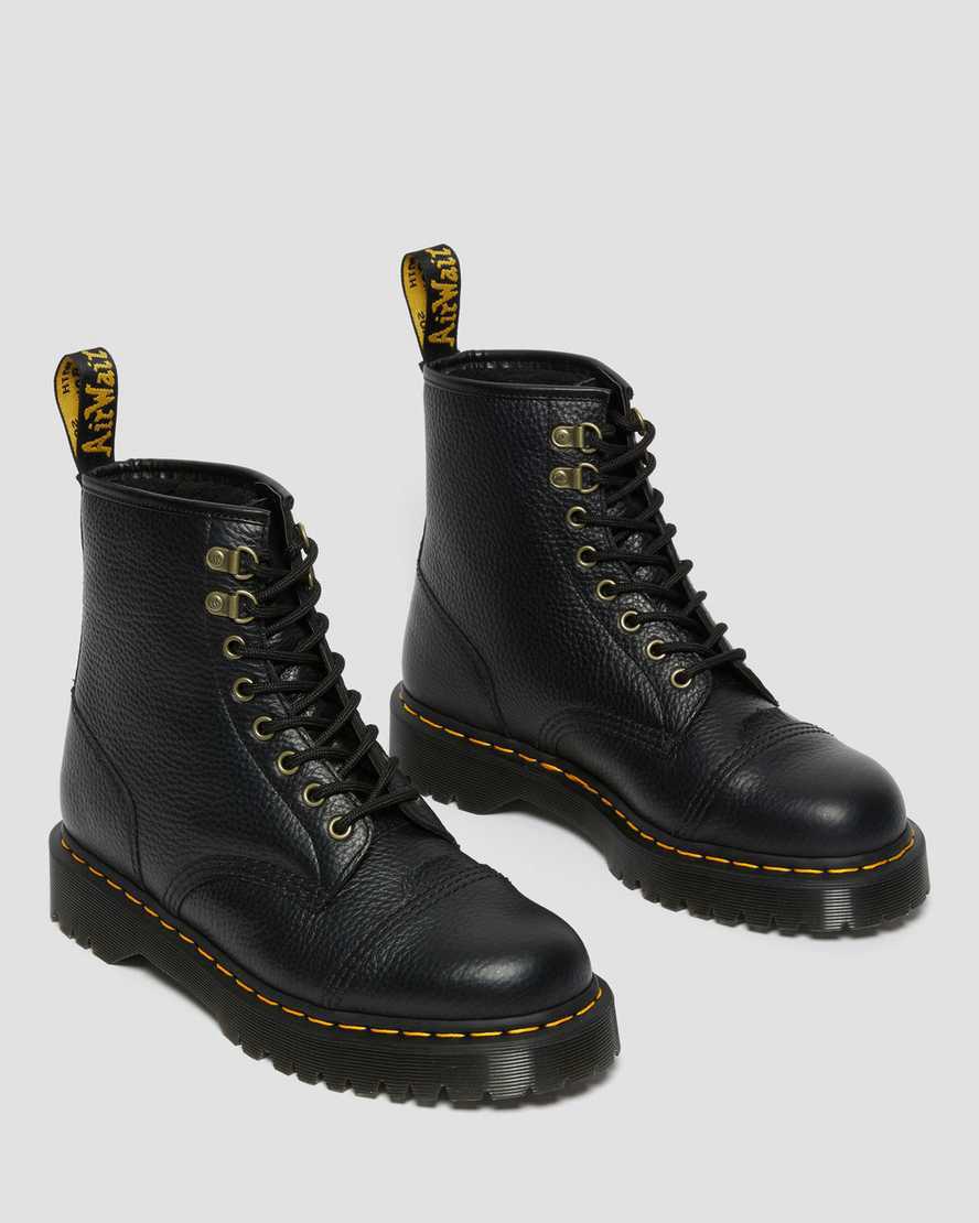 Dr Martens 1460 Bex Faux Fur-Lined Leather Lace Up Miesten Nilkkurit Mustat  Suomi |  2109SOTXN