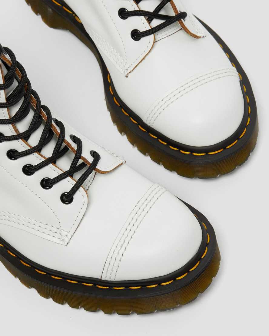 Dr Martens 1460 Bex Made in England Toe Cap Lace Up Miesten Nilkkurit Valkoinen  Suomi |  3275MOLVG