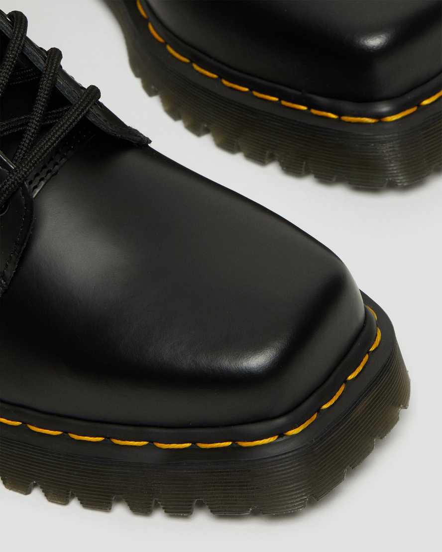 Dr Martens 1460 Bex Squared Toe Leather Lace Up Miesten Nilkkurit Mustat  Suomi |  0481QCJTY