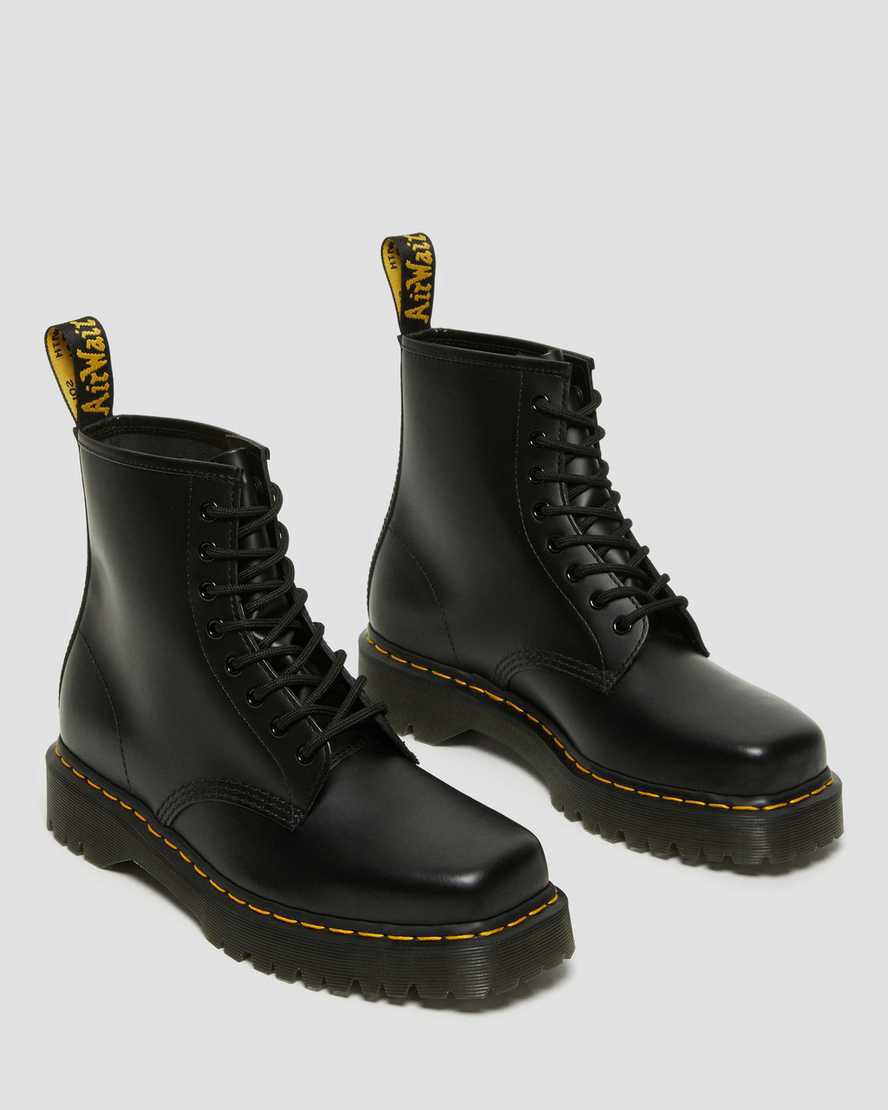 Dr Martens 1460 Bex Squared Toe Leather Lace Up Miesten Nilkkurit Mustat  Suomi |  0481QCJTY