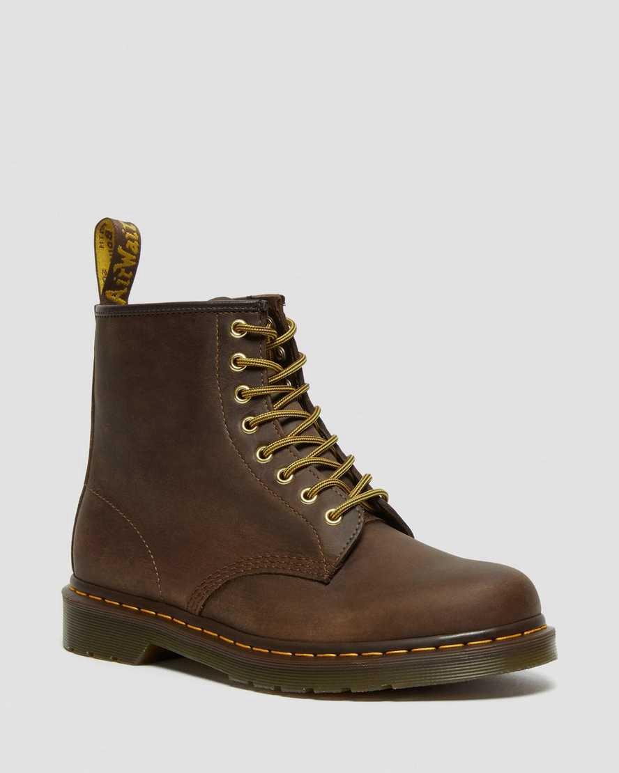 Dr Martens 1460 Crazy Horse Leather Lace Up Naisten Nilkkurit Ruskea  Suomi |  9764IQXDA