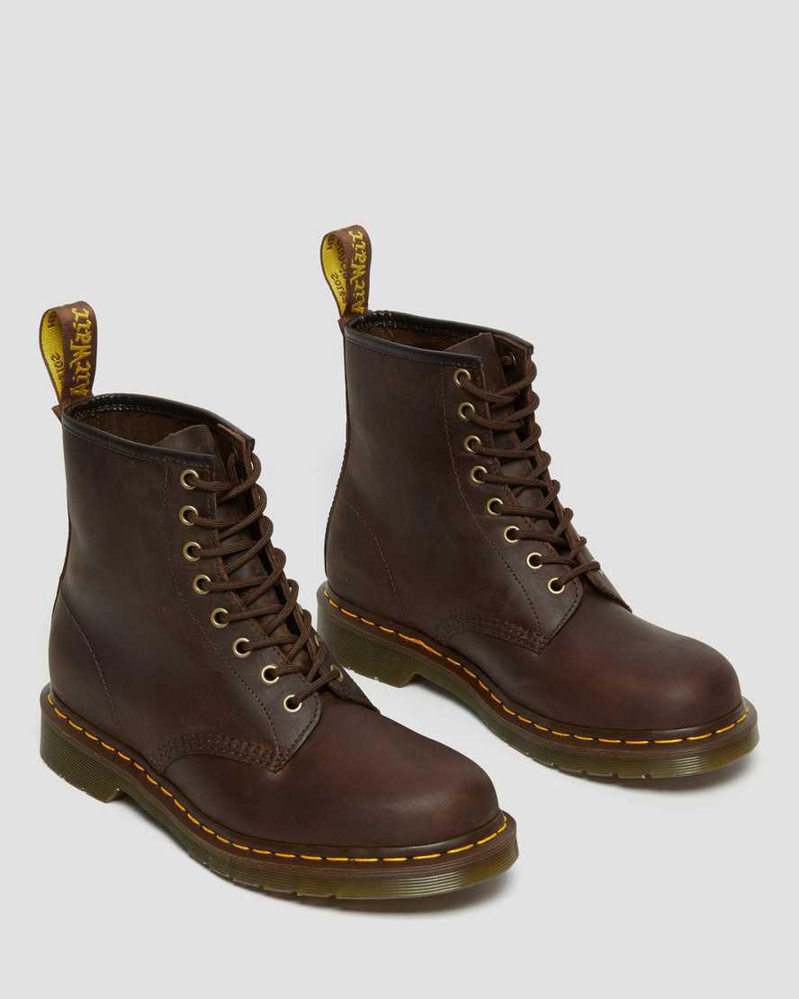 Dr Martens 1460 Crazy Horse Leather Miesten Nauhasaappaat Ruskea  Suomi |  8042PIJLS