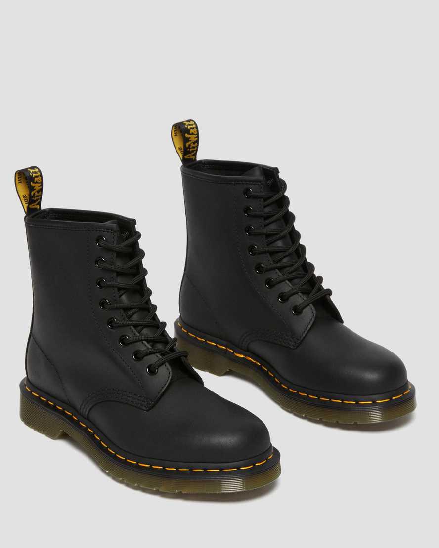 Dr Martens 1460 Greasy Leather Naisten Nauhasaappaat Mustat  Suomi |  5948THFAV