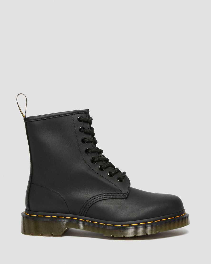 Dr Martens 1460 Greasy Leather Naisten Nauhasaappaat Mustat  Suomi |  5948THFAV