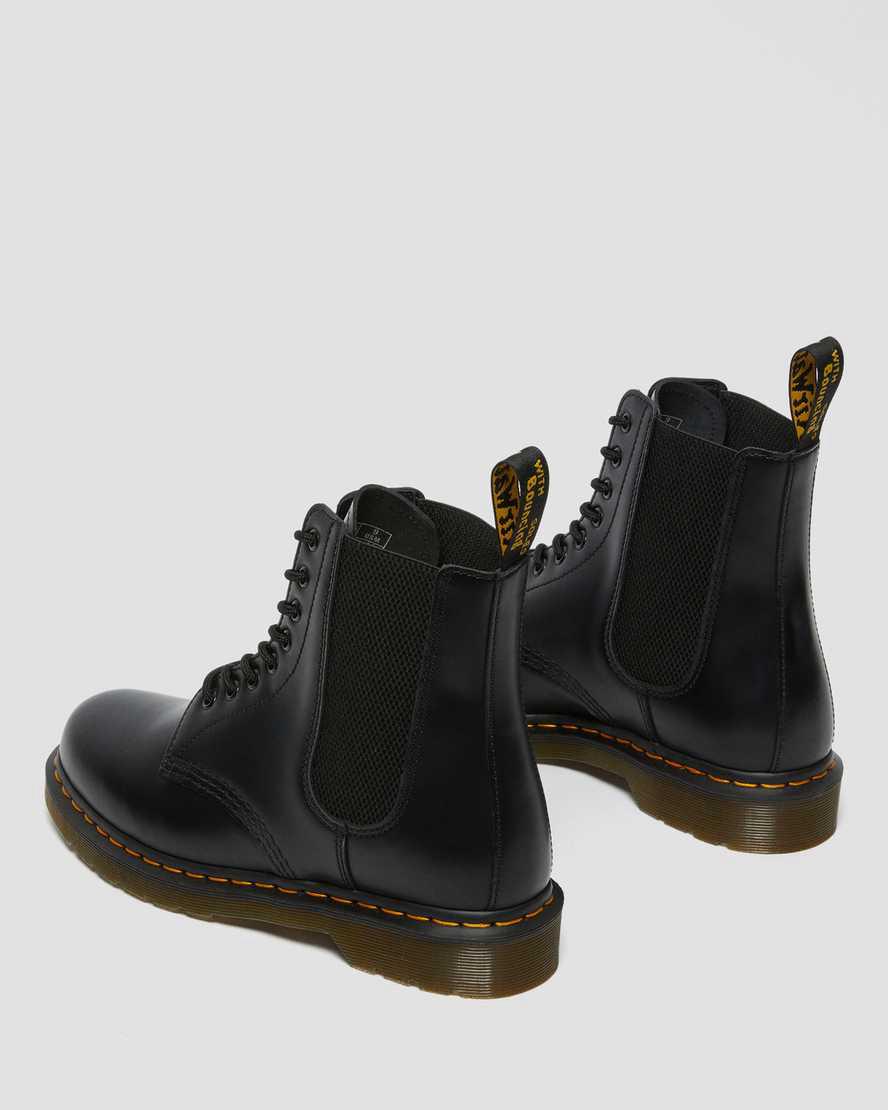 Dr Martens 1460 Harper Smooth Leather Lace Up Miesten Nilkkurit Mustat  Suomi |  3845ZGNCE