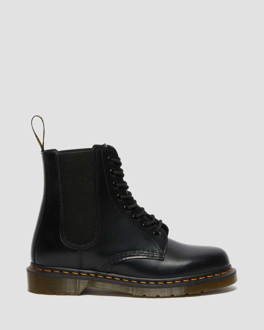 Dr Martens 1460 Harper Smooth Leather Lace Up Miesten Nilkkurit Mustat  Suomi |  3845ZGNCE