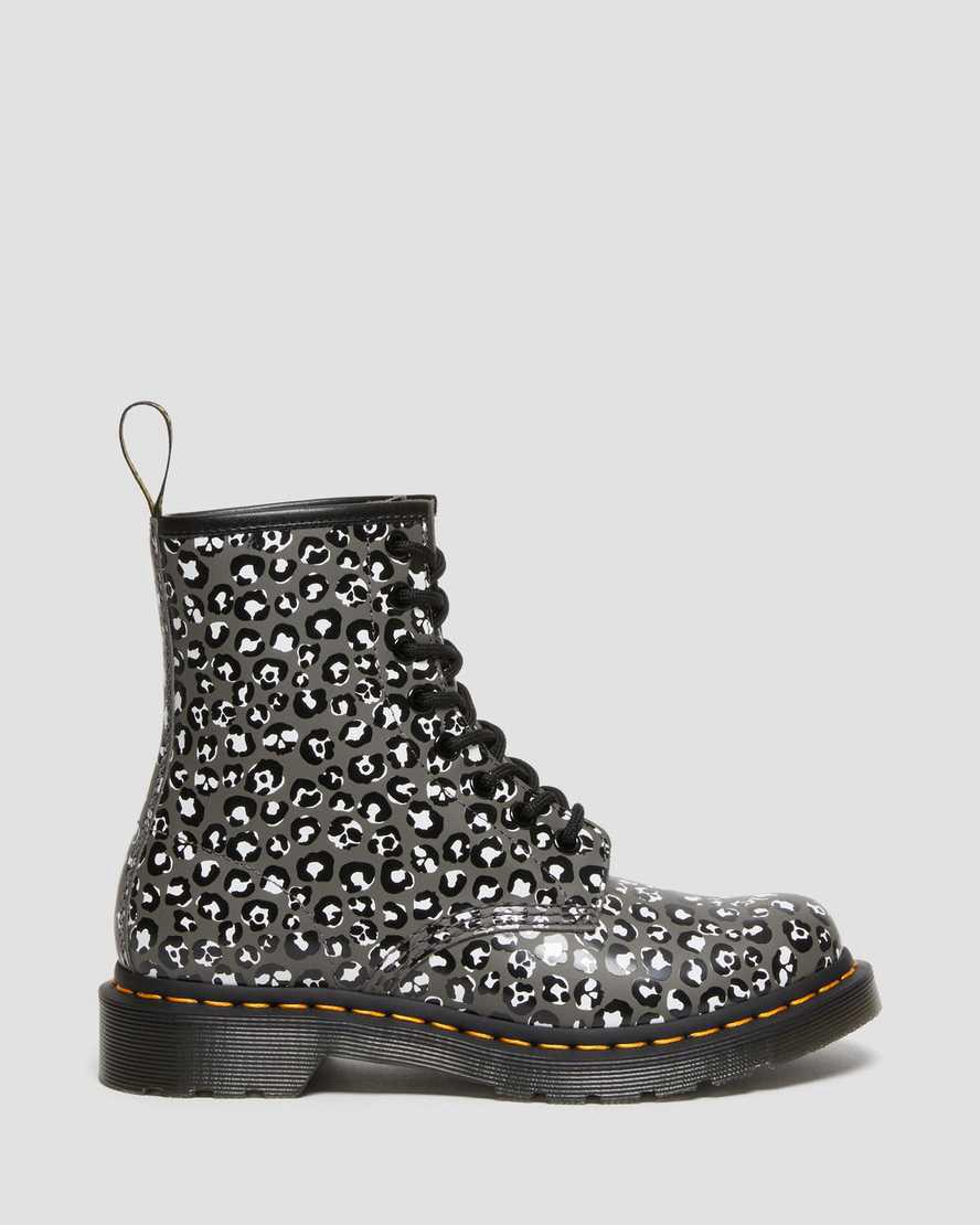 Dr Martens 1460 Leopard Smooth Leather Lace Up Naisten Nilkkurit Harmaat  Suomi |  0185MPYVC