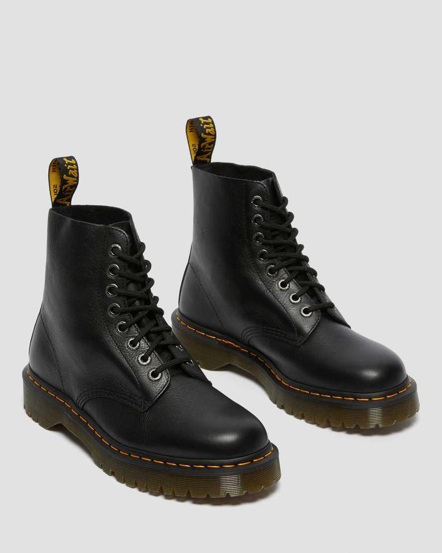 Dr Martens 1460 Pascal Bex Pisa Leather Lace Up Miesten Platform Saappaat Mustat  Suomi |  2304QWDTR