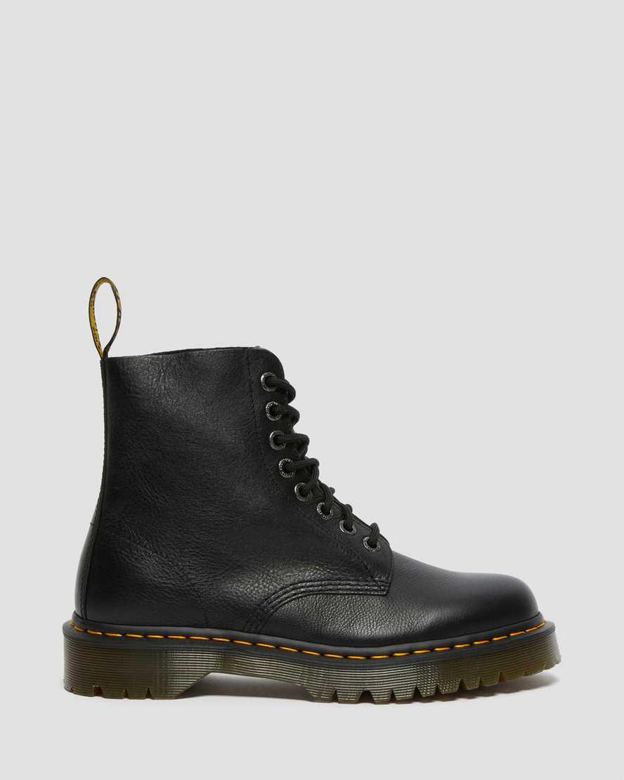 Dr Martens 1460 Pascal Bex Pisa Leather Lace Up Miesten Platform Saappaat Mustat  Suomi |  2304QWDTR