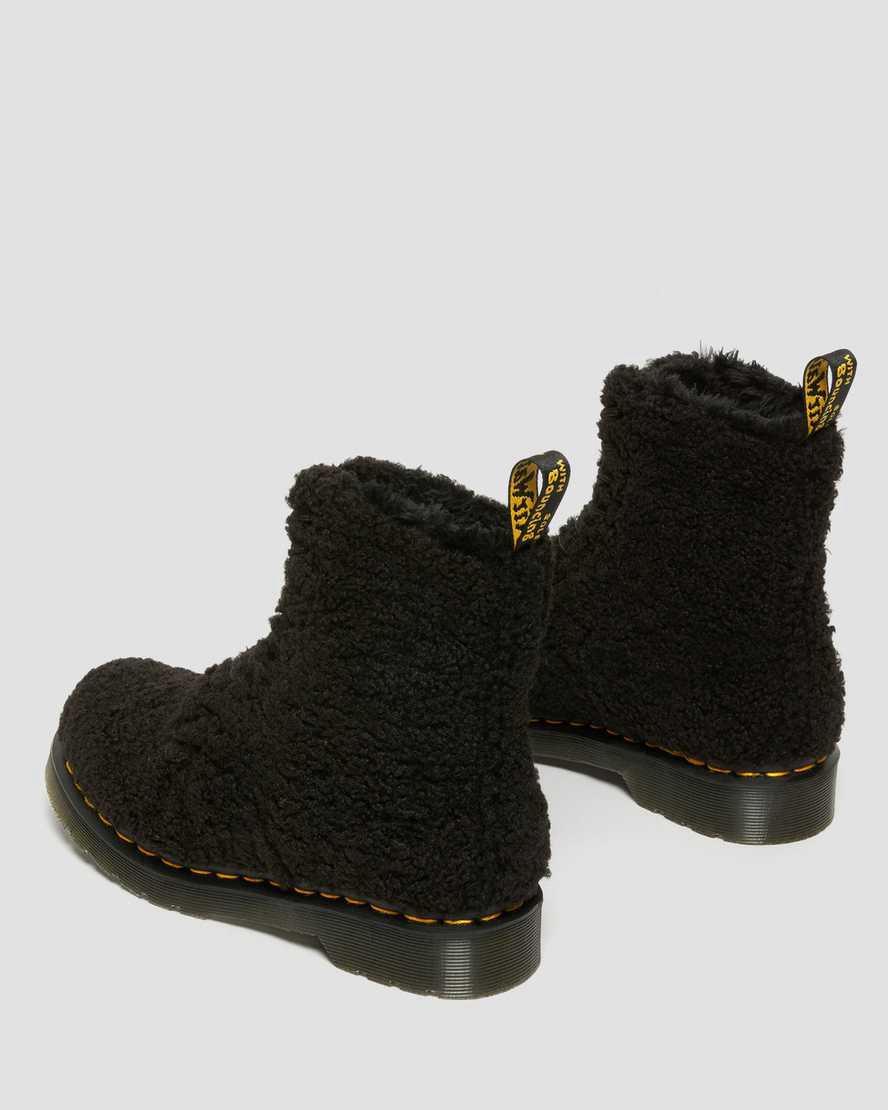 Dr Martens 1460 Pascal Faux Shearling Naisten Talvisaappaat Mustat  Suomi |  4063GIHYN