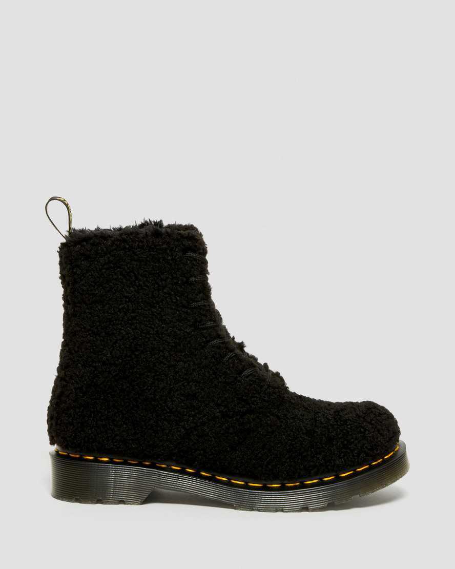 Dr Martens 1460 Pascal Faux Shearling Naisten Talvisaappaat Mustat  Suomi |  4063GIHYN