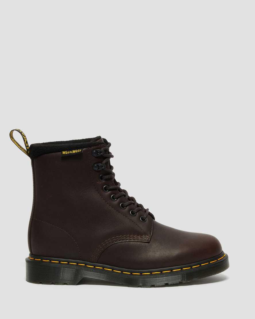 Dr Martens 1460 Pascal Warmwair Leather Lace Up Naisten Talvisaappaat Tummanruskea  Suomi |  3701VUAYK