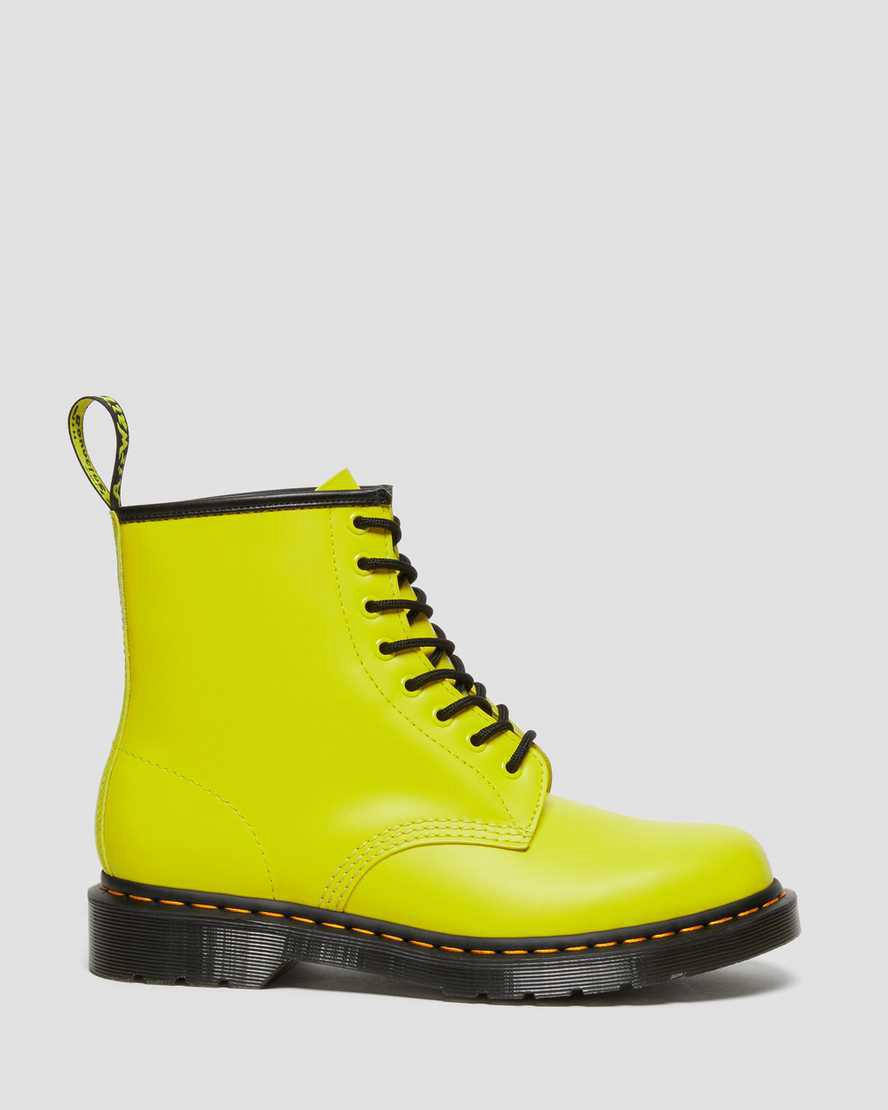 Dr Martens 1460 Smooth Leather Lace Up Miesten Nilkkurit Keltainen  Suomi |  5269FXIPE