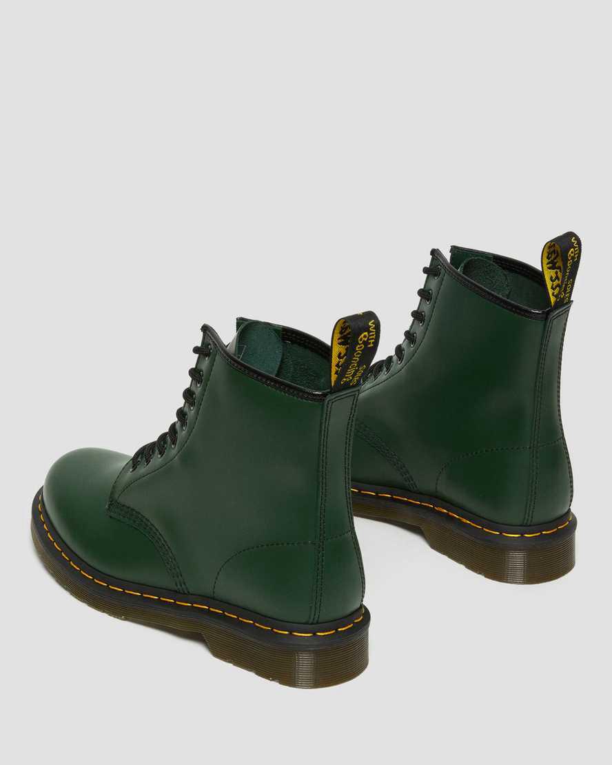 Dr Martens 1460 Smooth Leather Lace Up Miesten Nilkkurit Vihreä  Suomi |  5291JKUVX