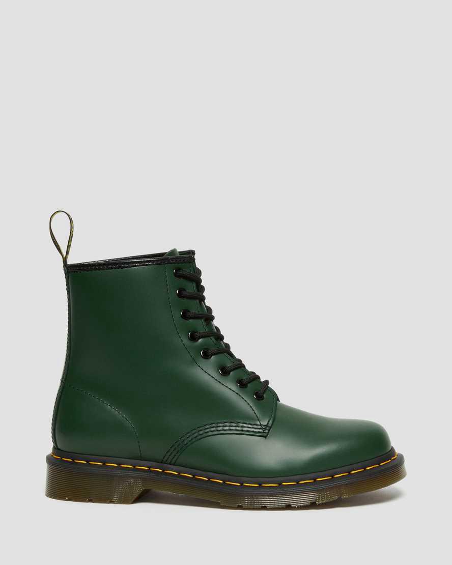 Dr Martens 1460 Smooth Leather Lace Up Miesten Nilkkurit Vihreä  Suomi |  5291JKUVX