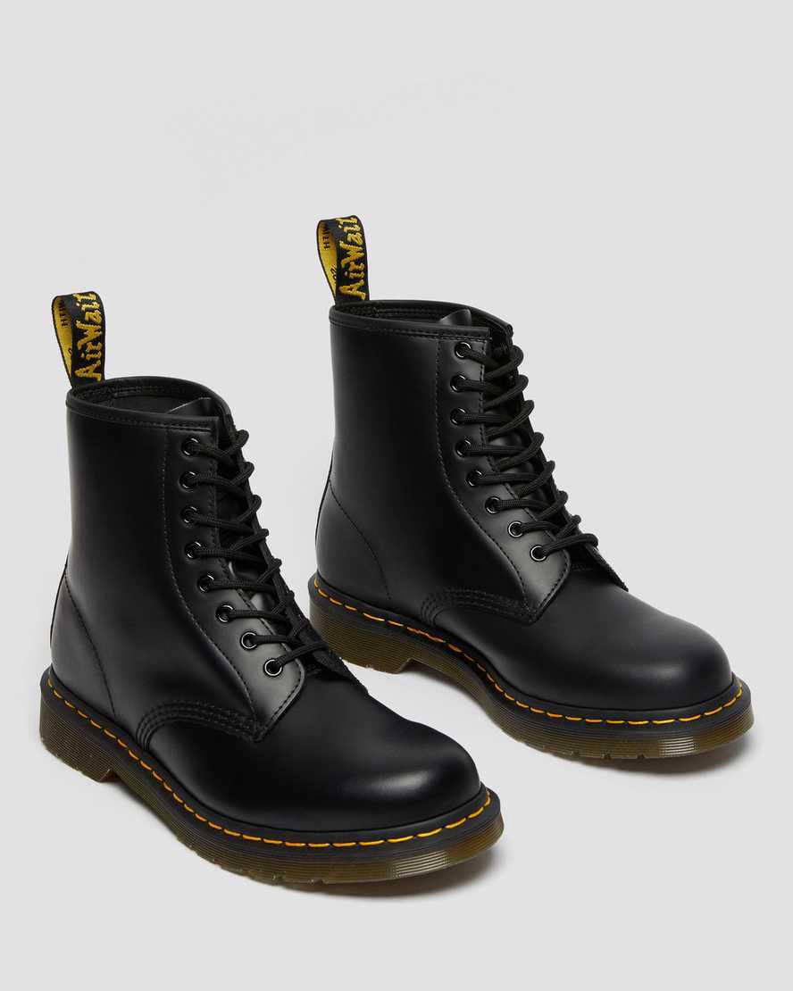 Dr Martens 1460 Smooth Leather Lace Up Miesten Nilkkurit Mustat  Suomi |  5726DSWYK