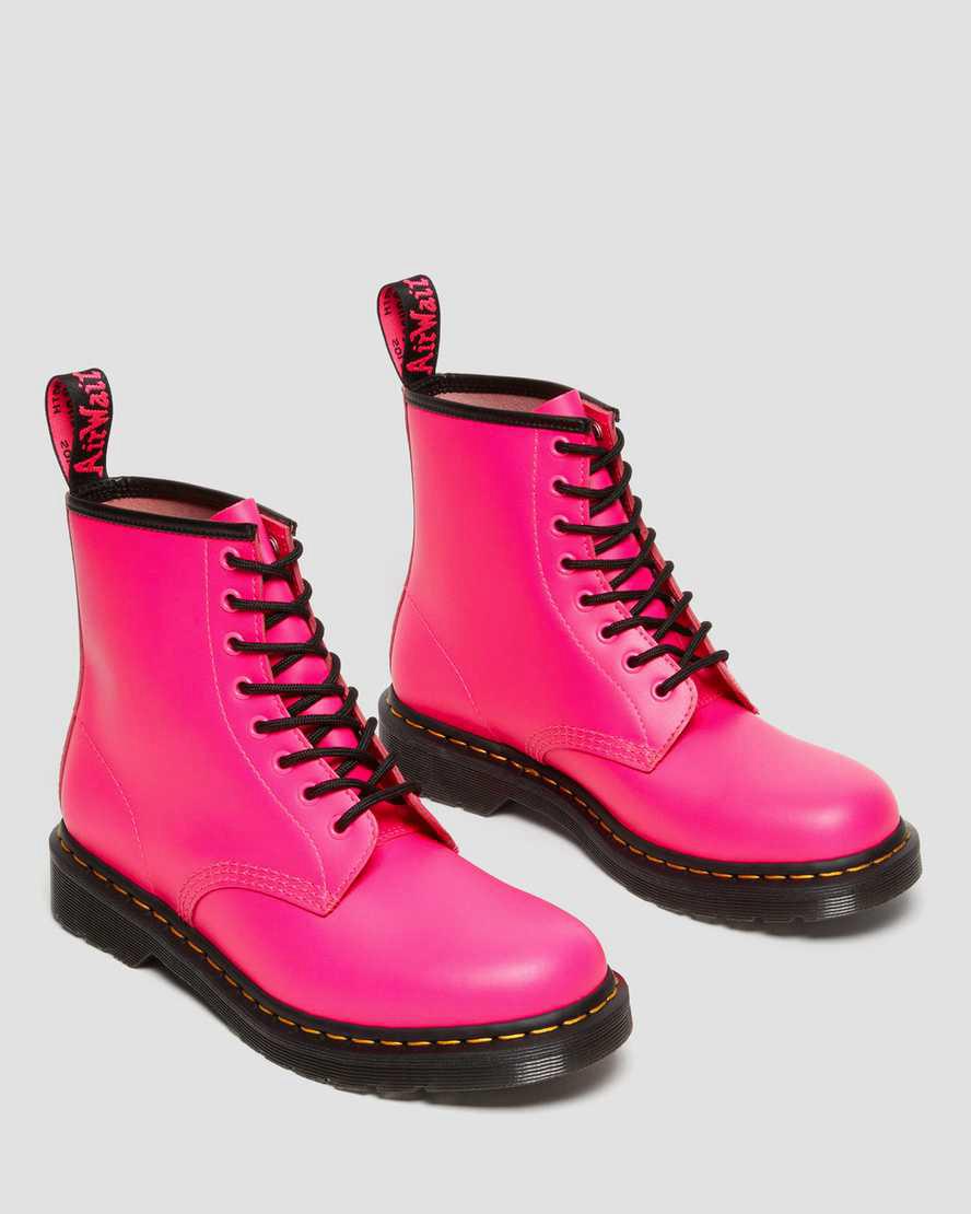 Dr Martens 1460 Smooth Leather Lace Up Miesten Nilkkurit Pinkki  Suomi |  8741BGDUJ