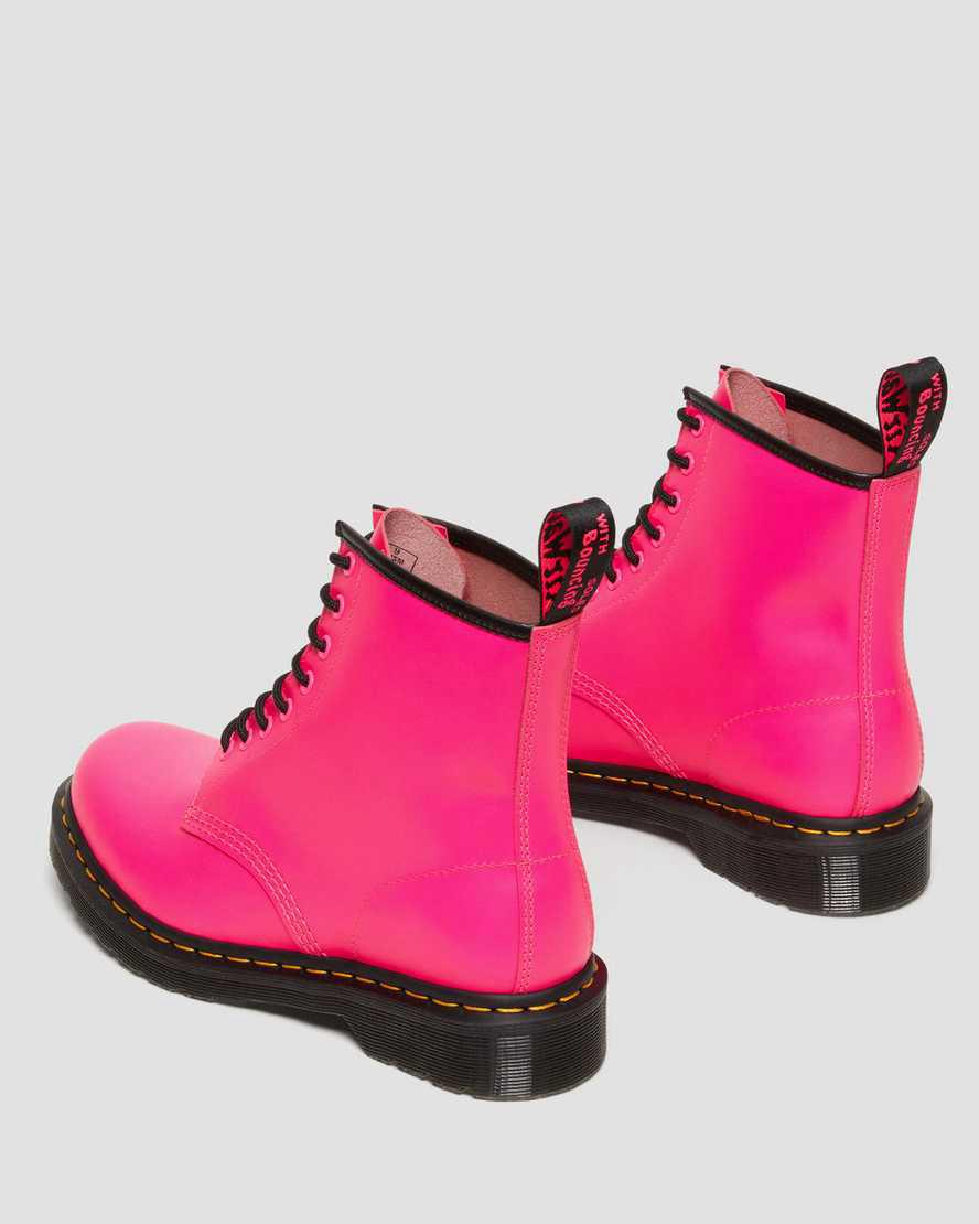 Dr Martens 1460 Smooth Leather Lace Up Miesten Nilkkurit Pinkki  Suomi |  8741BGDUJ