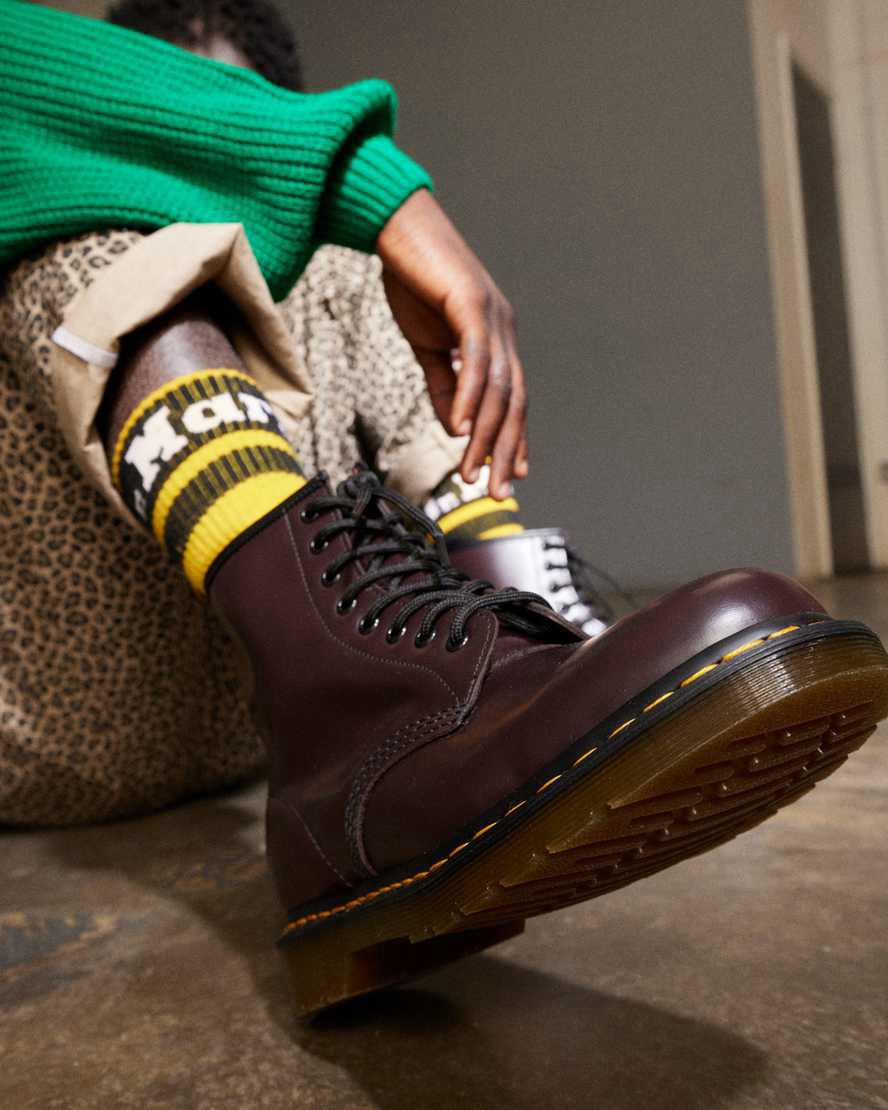 Dr Martens 1460 Smooth Leather Miesten Nauhasaappaat Viininpunainen  Suomi |  2538DBGIE