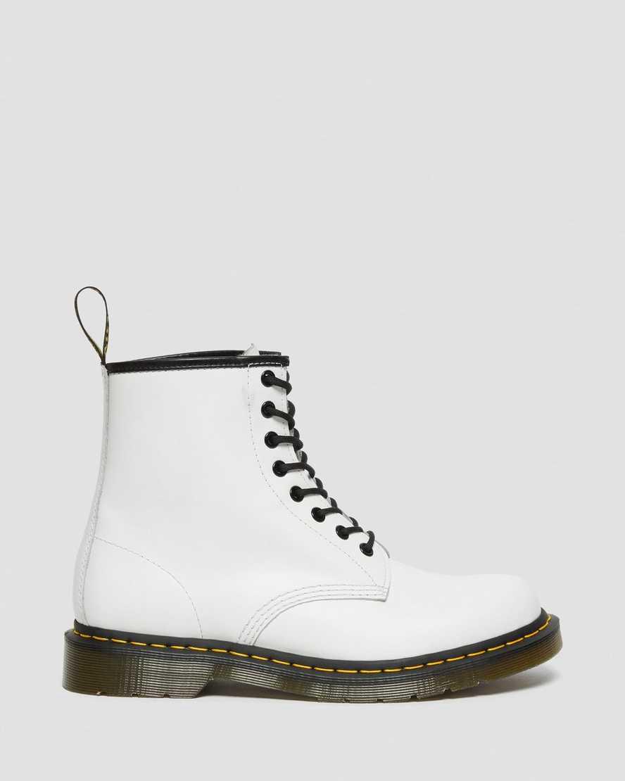 Dr Martens 1460 Smooth Leather Naisten Nauhasaappaat Valkoinen  Suomi |  4206UBJYA