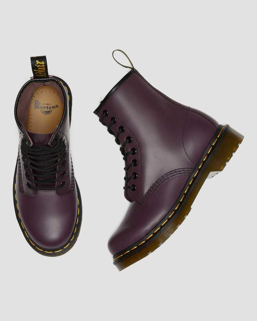 Dr Martens 1460 Smooth Leather Naisten Nauhasaappaat Violetit  Suomi |  5071FZQNB