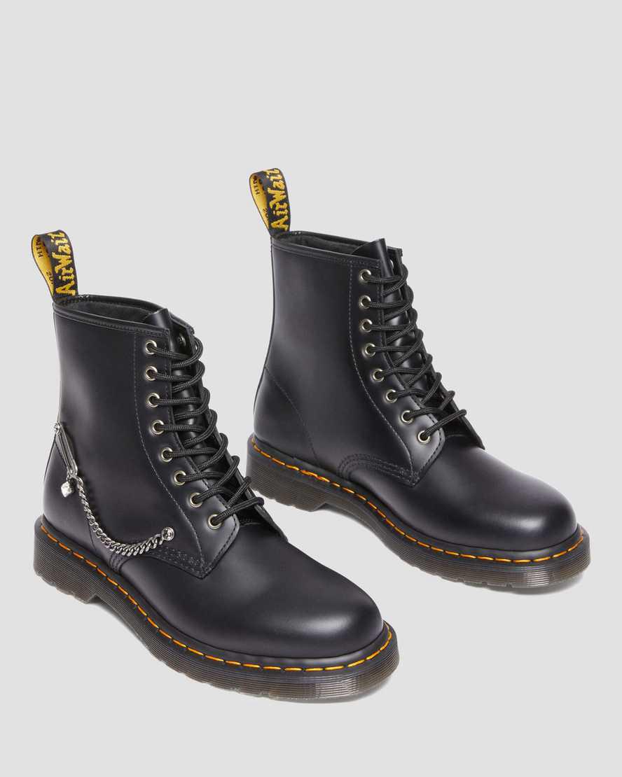 Dr Martens 1460 Swarovski Leather Naisten Nauhasaappaat Mustat  Suomi |  0246GSTVM