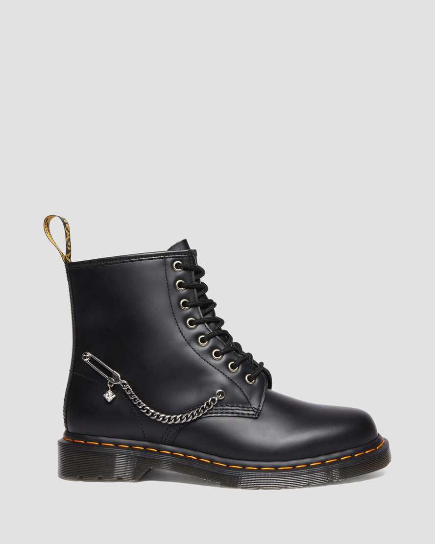 Dr Martens 1460 Swarovski Leather Naisten Nauhasaappaat Mustat  Suomi |  0246GSTVM