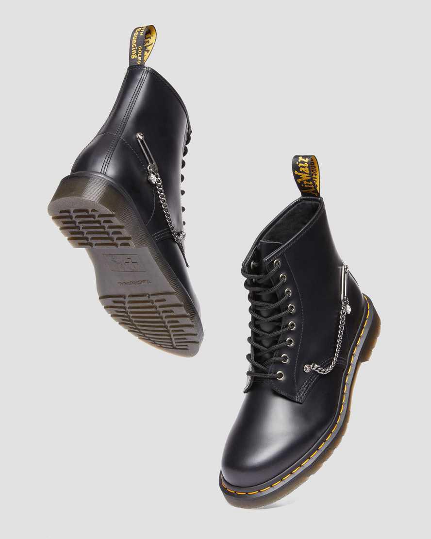 Dr Martens 1460 Swarovski Leather Naisten Nauhasaappaat Mustat  Suomi |  0246GSTVM