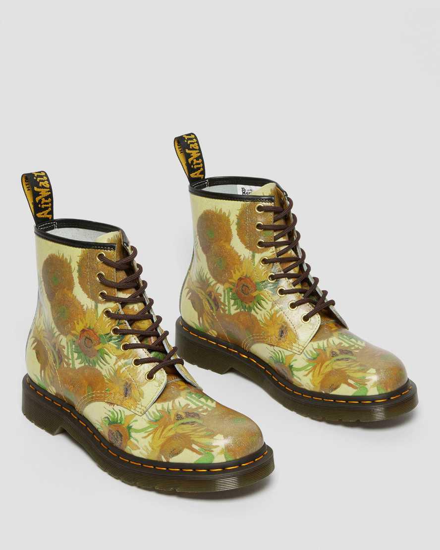 Dr Martens 1460 The National Gallery Van Gogh Lace Up Naisten Nilkkurit Keltainen  Suomi |  9014ZDHUY