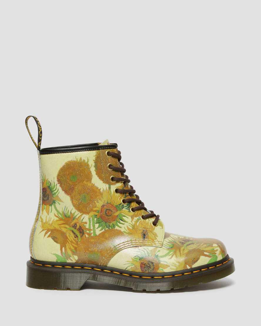 Dr Martens 1460 The National Gallery Van Gogh Lace Up Naisten Nilkkurit Keltainen  Suomi |  9014ZDHUY