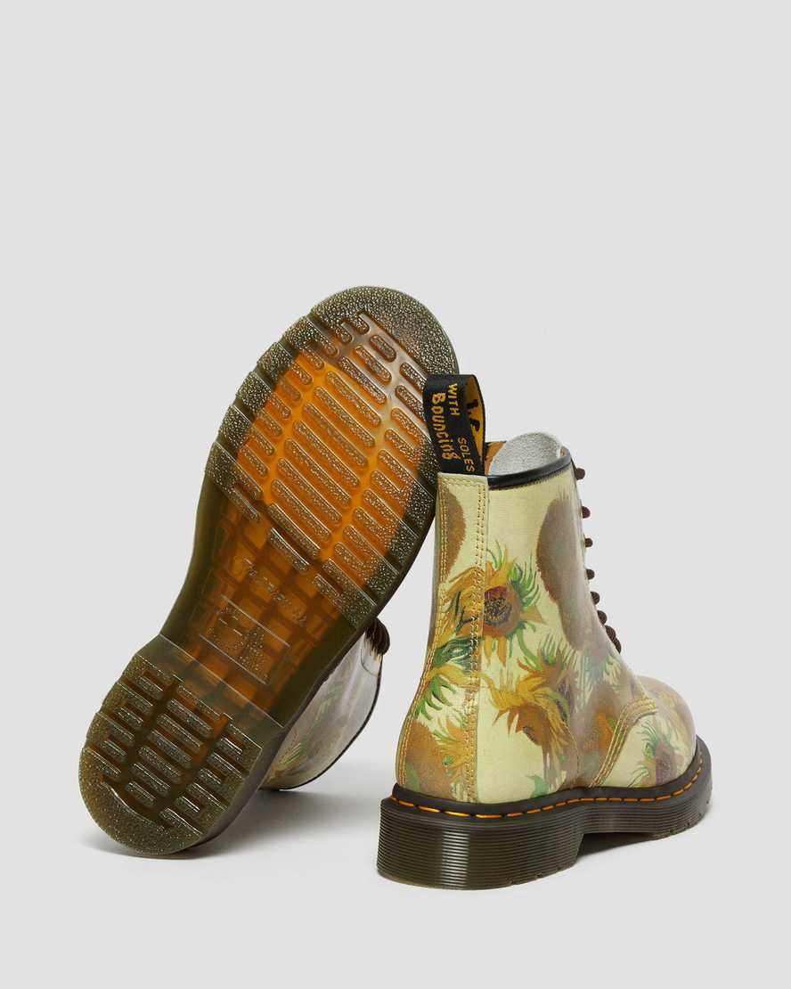 Dr Martens 1460 The National Gallery Van Gogh Lace Up Naisten Nilkkurit Keltainen  Suomi |  9014ZDHUY