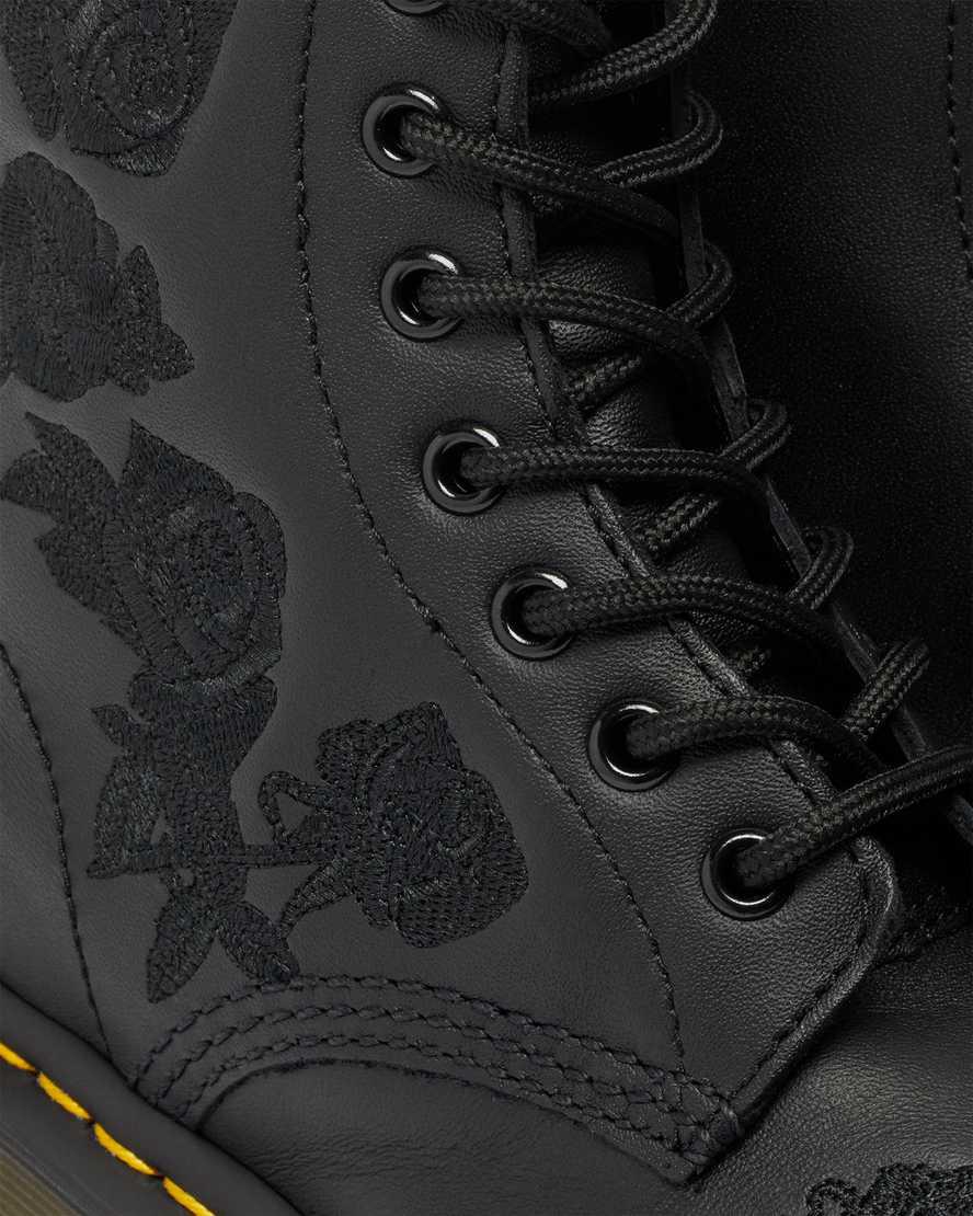 Dr Martens 1460 Vonda Mono Floral Naisten Nauhasaappaat Mustat  Suomi |  0417XVYGH