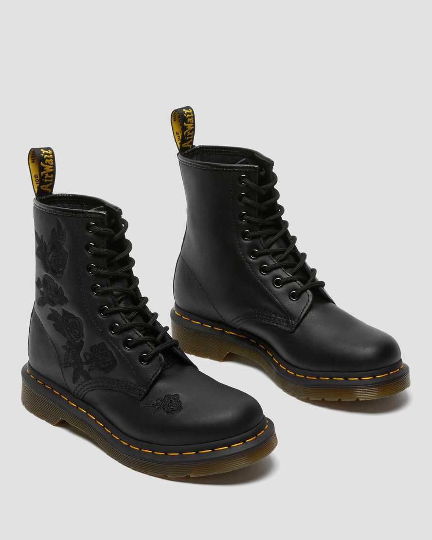 Dr Martens 1460 Vonda Mono Floral Naisten Nauhasaappaat Mustat  Suomi |  0417XVYGH