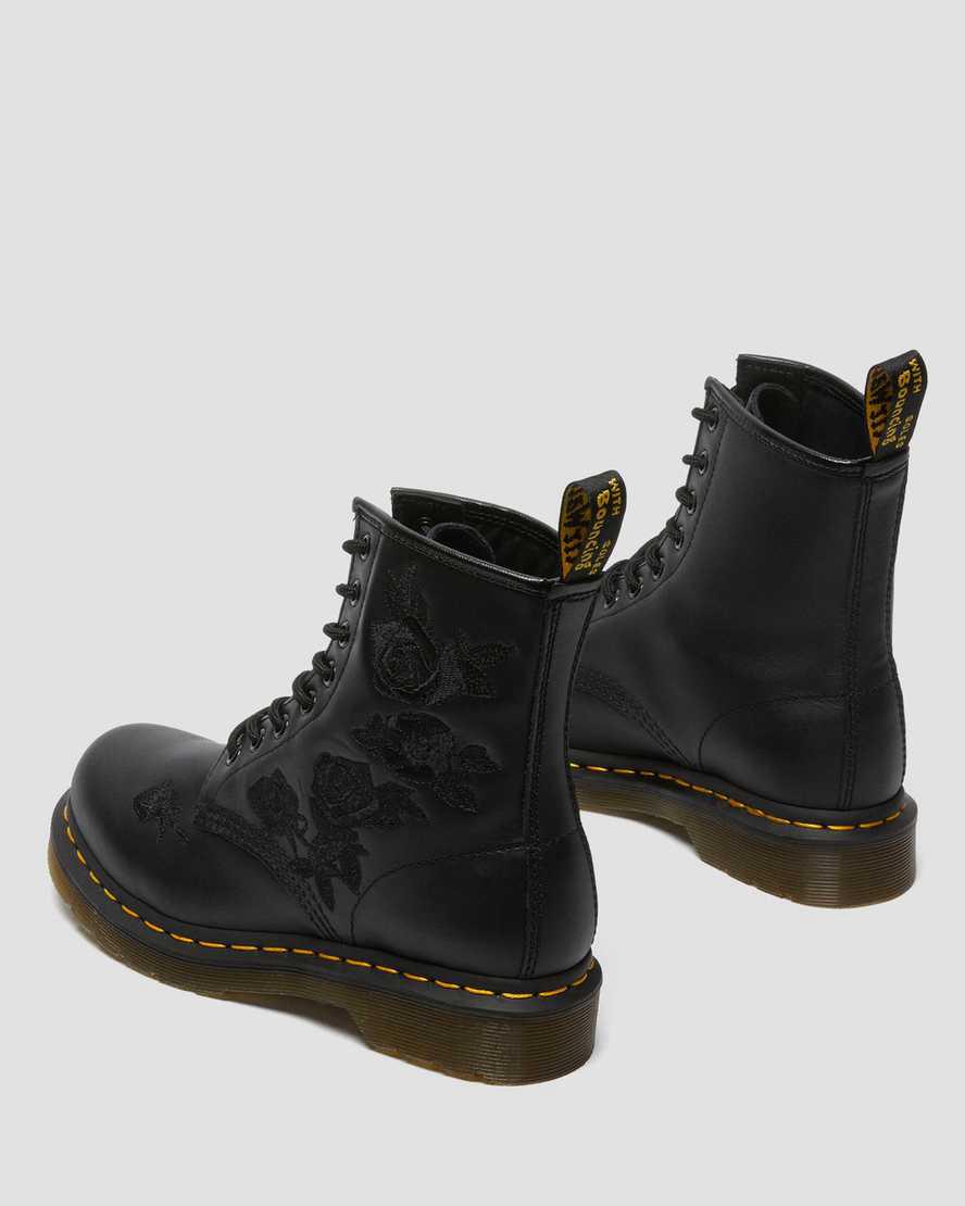 Dr Martens 1460 Vonda Mono Floral Naisten Nauhasaappaat Mustat  Suomi |  0417XVYGH