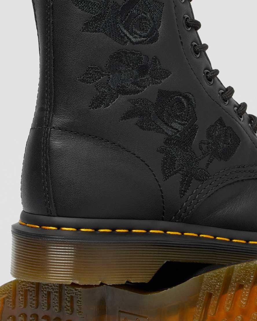 Dr Martens 1460 Vonda Mono Floral Naisten Nauhasaappaat Mustat  Suomi |  0417XVYGH