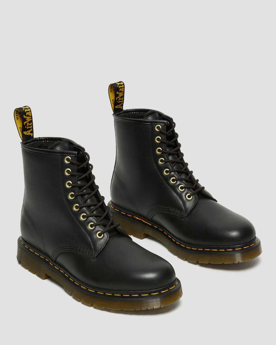 Dr Martens 1460 Wintergrip Leather Lace Up Miesten Talvisaappaat Mustat  Suomi |  1570OUGWI