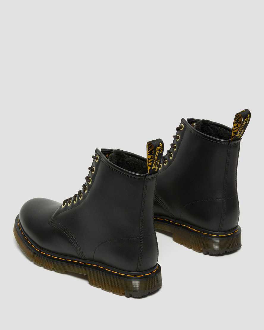 Dr Martens 1460 Wintergrip Leather Lace Up Miesten Talvisaappaat Mustat  Suomi |  1570OUGWI