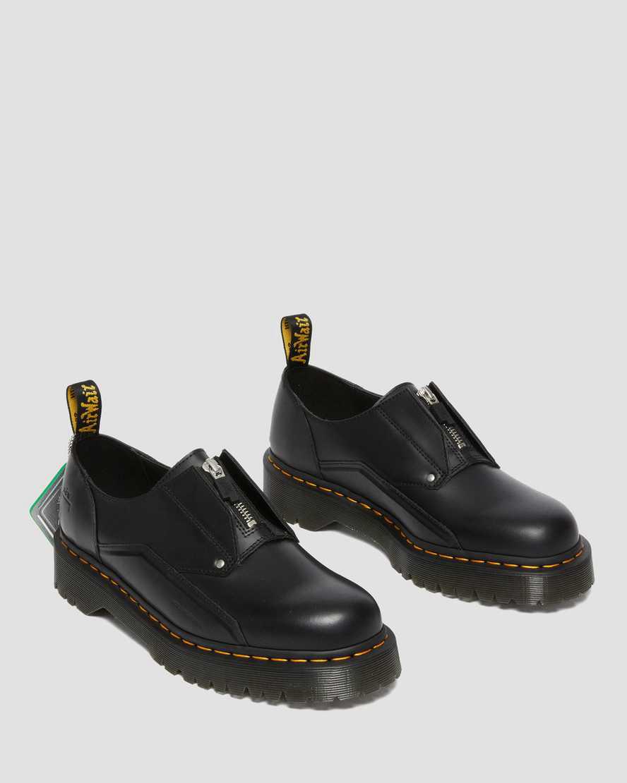 Dr Martens 1461 Bex ACW* Leather Naisten Platform Kengät Mustat  Suomi |  8392VZEFP