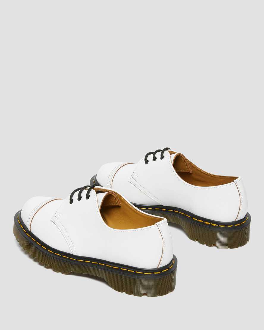 Dr Martens 1461 Bex Made in England Toe Cap Oxford Naisten Platform Kengät Valkoinen  Suomi |  4031MFDQB